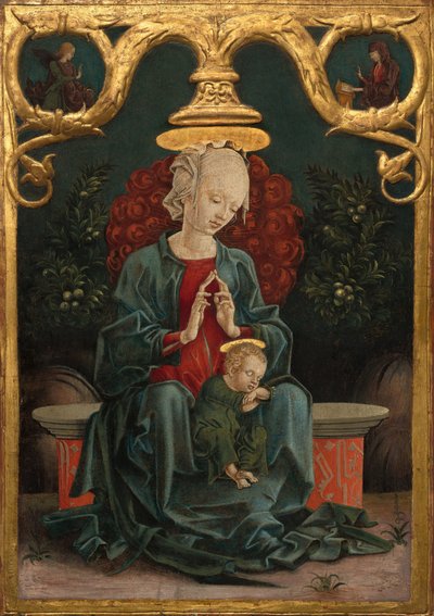 Madonna y niño en un jardín, c. 1460-1470 de Cosmè Tura