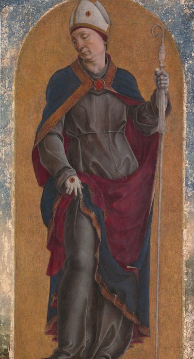San Luis de Tolosa, 1484 de Cosmè Tura