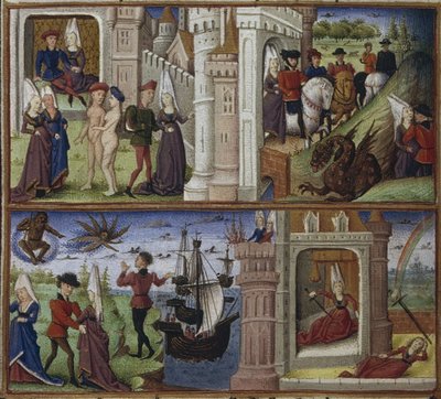 Ilustración para la épica La Eneida de Virgilio, 1450-1499 de Coëtivy Master