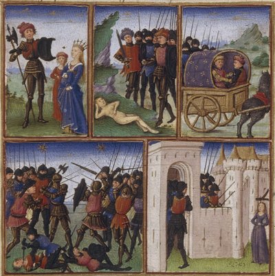 Ilustración para la épica La Eneida de Virgilio, 1450-1499 de Coëtivy Master