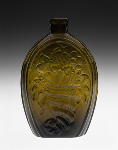 Frasco figurado de Coventry Glass Works