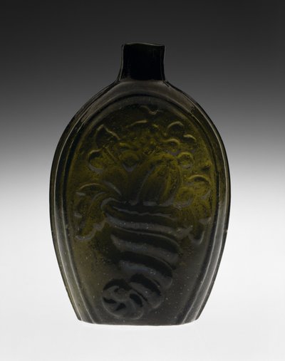 Frasco figurado, probablemente 1820s de Coventry Glass Works