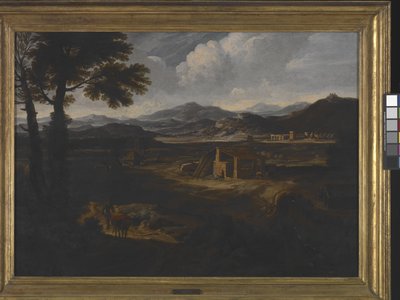 Paisaje del sur de Italia (óleo sobre lienzo) de Crescenzio Onofri