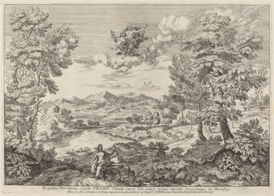 Júpiter en un Paisaje de Crescenzio Onofri
