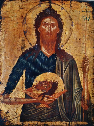 Icono de San Juan el Precursor de Cretan School