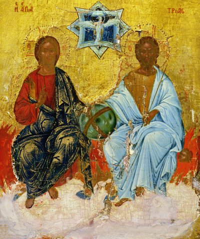 Icono de la Santísima Trinidad de Cretan School