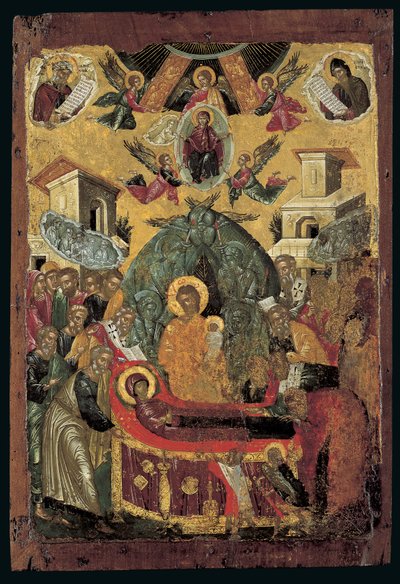 La Dormición de la Virgen de Cretan School