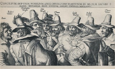 Los conspiradores de la pólvora, 1605, 1904 de Crispijn de Passe I