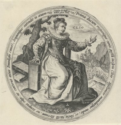 Clio Las Nueve Musas (título de la serie) de Crispijn van de Passe (I)