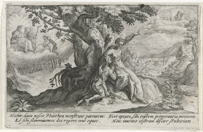 Clymene y Faetón Metamorfosen van Ovidius (título de la serie) de Crispijn van de Passe (I)