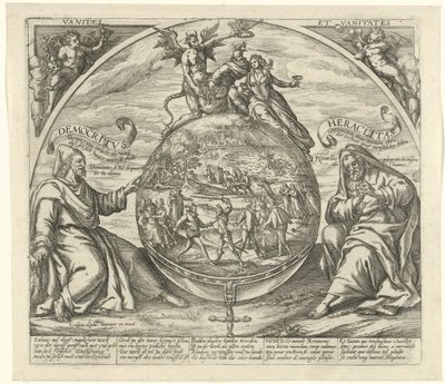 el mundo opuesto Vanitæs et Vanitates (título sobre el objeto) de Crispijn van de Passe (I)