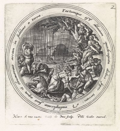 el diluvio Historia de Noé (título de la serie) de Crispijn van de Passe (I)