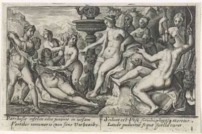 Diana en Callisto Metamorfosen van Ovidius (series title) de Crispijn van de Passe (I)