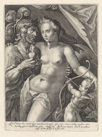 Marte y Venus Dioses y diosas como amantes (título de la serie) de Crispijn van de Passe (I)