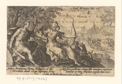 Meleagro en Atalanta Metamorfosen van Ovidius (título de la serie) Metamorfosearse (título de la serie) de Crispijn van de Passe (I)