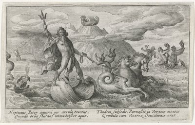 Neptuno calma las olas Metamorfosis de Ovidio (título de la serie) de Crispijn van de Passe (I)