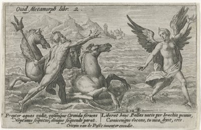 Neptuno alcanza a Coronis Metamorfosis de Ovidio (título de la serie) de Crispijn van de Passe (I)