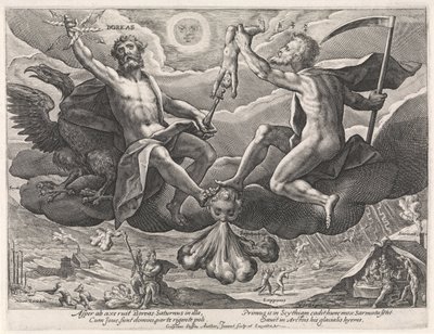 viento del norte Boreas (título sobre objeto) Los cuatro vientos (título de la serie) de Crispijn van de Passe (I)