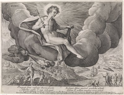 Viento del este Evrvs (título en objeto) Los cuatro vientos (título de la serie) de Crispijn van de Passe (I)