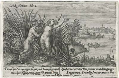 Pan en Jeringas Van Ovid transfigurado (título de la serie) de Crispijn van de Passe (I)