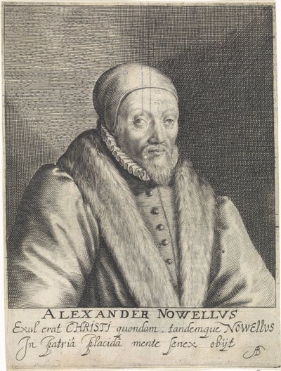 Portret de Alexander Nowell de Crispijn van de Passe (I)