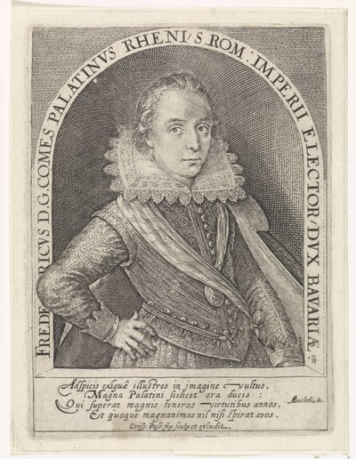 Retrato de Federico V, Elector Palatino, Rey de Bohemia de Crispijn van de Passe (I)