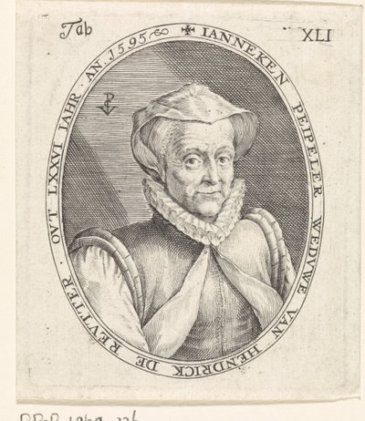 Retrato de Janneke Peipeller de Crispijn van de Passe (I)