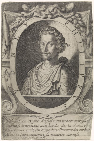 retrato de philip sydney de Crispijn van de Passe (I)