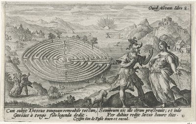 Teseo en Ariadna Metamorfosen van Ovidius (título de la serie) de Crispijn van de Passe (I)