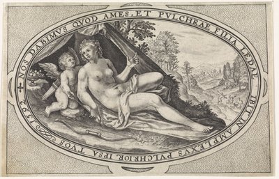 Venus Dioses y diosas involucrados en el juicio de Paris (título de la serie) de Crispijn van de Passe (I)