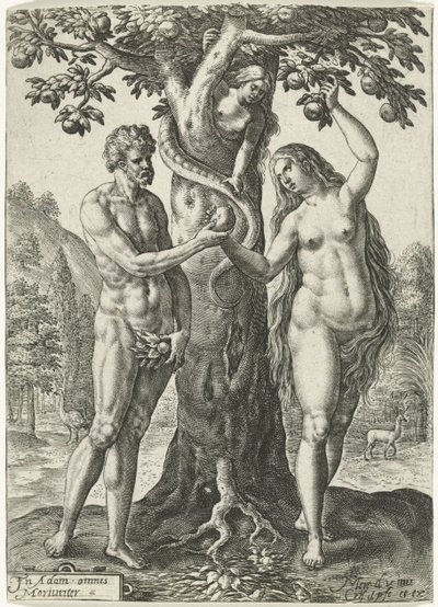 Caída del hombre de Crispijn van de Passe (I)