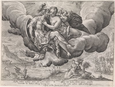 viento del sur Avster (título sobre el objeto) Los cuatro vientos (título de la serie) de Crispijn van de Passe (I)