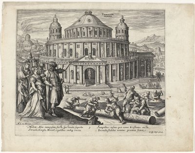 Templo de Diana en Éfeso Las siete maravillas del mundo (título de la serie) de Crispijn van de Passe (II) (attributed to)