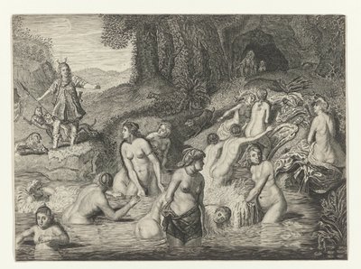 Diana convierte a Acteón en un ciervo
Metamorfosis de Ovidio (título de la serie) de Crispijn van de Passe (II)