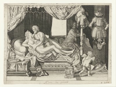 Marte y Venus
Metamorfosis de Ovidio (título de la serie) de Crispijn van de Passe (II)