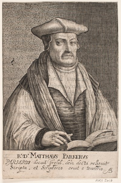 Mathew Parker, arzobispo de Canterbury de Crispijn van de Passe