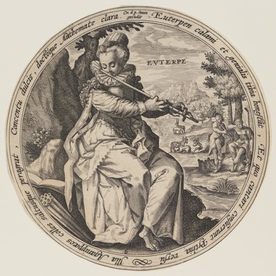 Calíope, de Las Musas de Crispijn van de Passe I