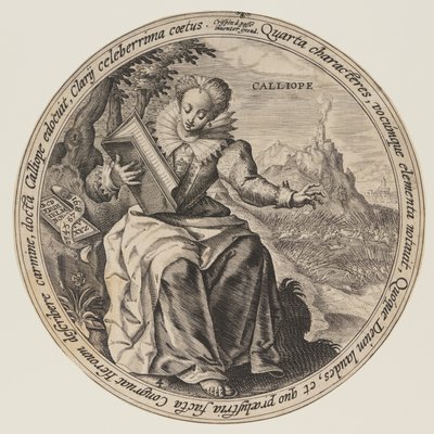 Clío, de Las Musas de Crispijn van de Passe I