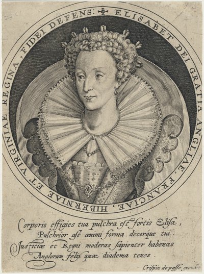 Isabel, reina de Inglaterra de Crispijn van de Passe I