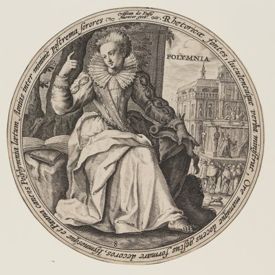 Erato, de Las Musas de Crispijn van de Passe I
