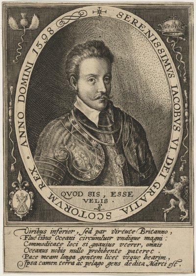 Jacobo I, rey de Escocia de Crispijn van de Passe I
