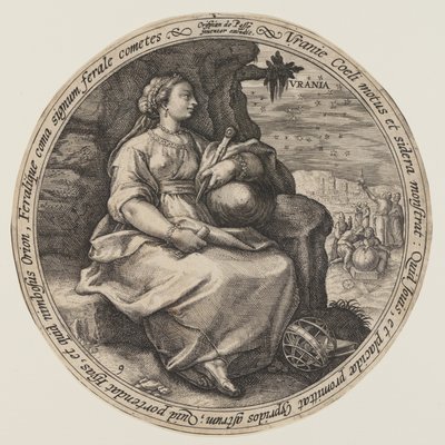 Polimnia, de Las Musas de Crispijn van de Passe I