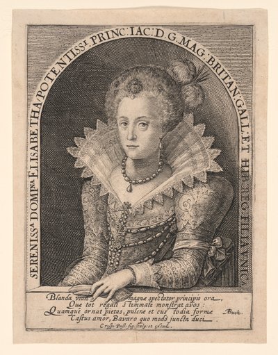 Princesa Isabel Estuardo de Crispijn van de Passe I