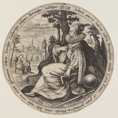 Urania, de Las Musas de Crispijn van de Passe I