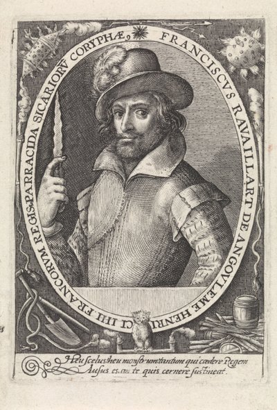 François Ravaillac 1578-1610, el asesino del Rey Enrique IV de Francia, ca 1610-1615 de Crispijn van de Passe the Elder