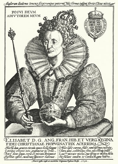 Isabel I, Reina de Inglaterra de Crispin I de (after) Passe