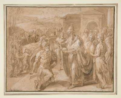 Abraham y Melquisedec de Crispin van den Broeck