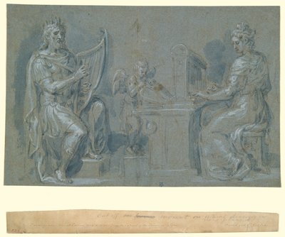 David y Santa Cecilia de Crispin van den Broeck