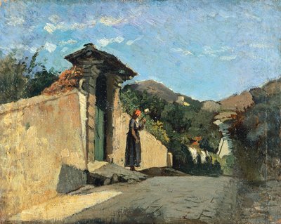 Estudio de paisaje, ca 1861 de Cristiano Banti