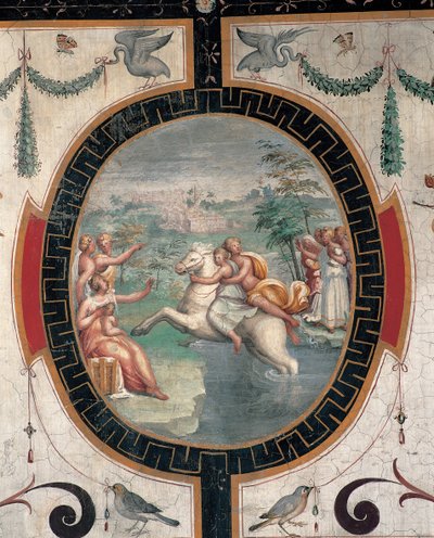 Cloelia cruzando el Tíber, mediados del siglo XVI de Cristofano Gherardi